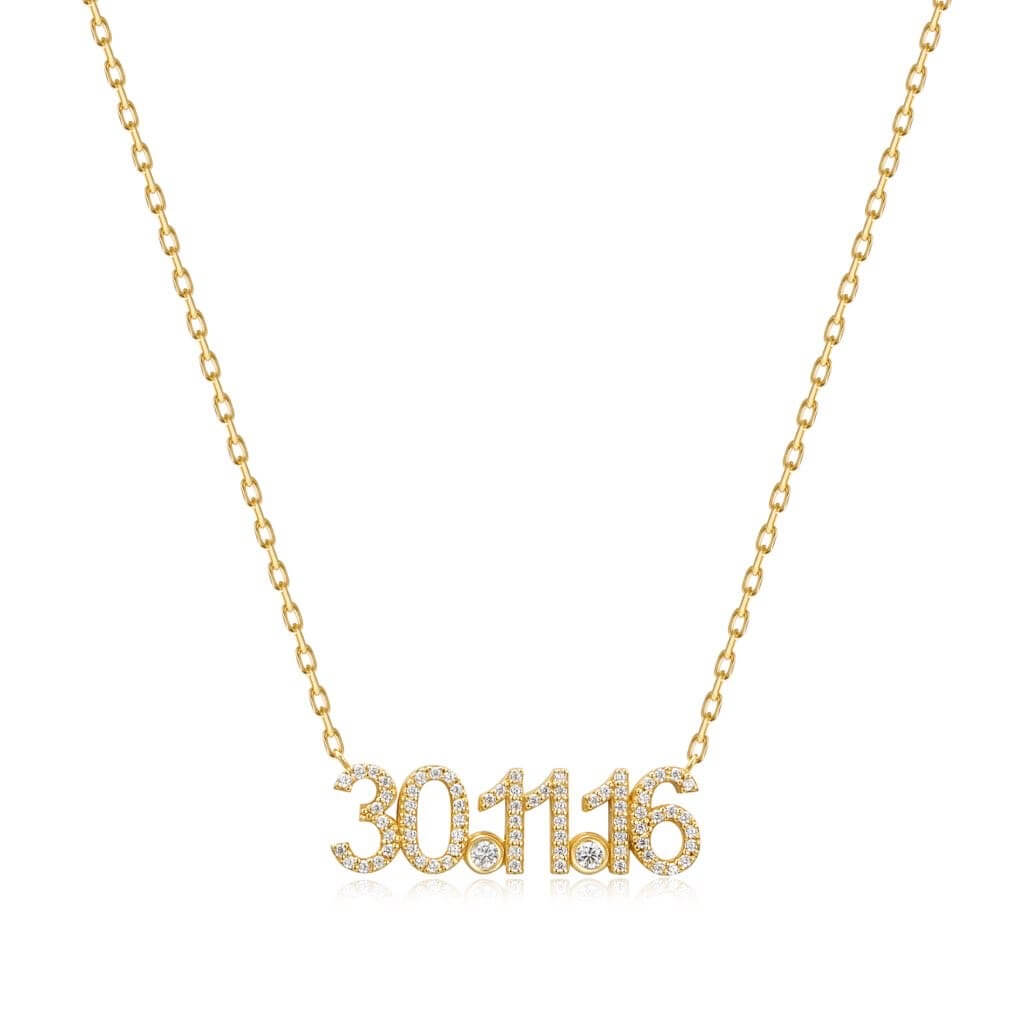 Collier personnalisé avec date 30.11.16